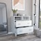 Tuhome Portanova Two Drawer Dresser, Two Open Shelves, Superior Top, Four Legs, White CLB6739 - alternate 1